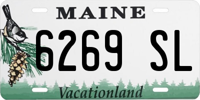 ME license plate 6269SL