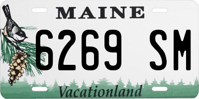 ME license plate 6269SM