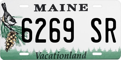 ME license plate 6269SR