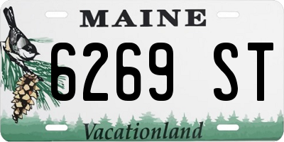 ME license plate 6269ST