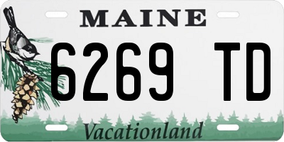 ME license plate 6269TD