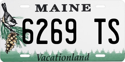 ME license plate 6269TS