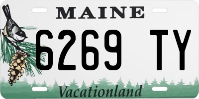 ME license plate 6269TY