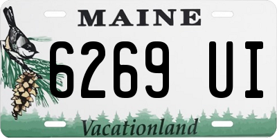 ME license plate 6269UI