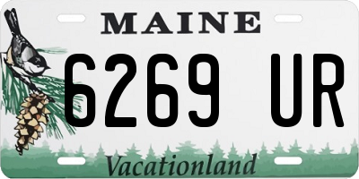 ME license plate 6269UR