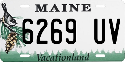 ME license plate 6269UV
