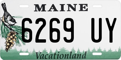 ME license plate 6269UY