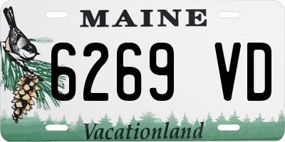 ME license plate 6269VD