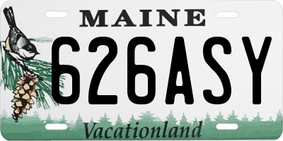 ME license plate 626ASY