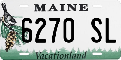 ME license plate 6270SL