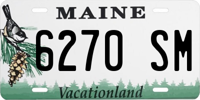 ME license plate 6270SM