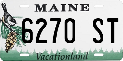 ME license plate 6270ST