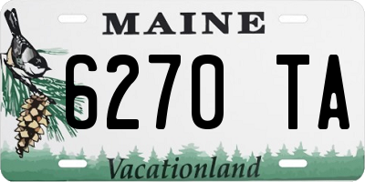 ME license plate 6270TA