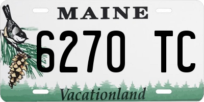 ME license plate 6270TC