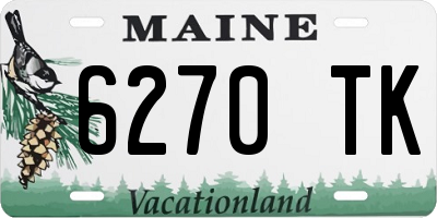 ME license plate 6270TK