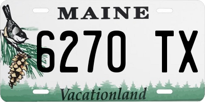 ME license plate 6270TX