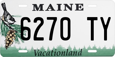 ME license plate 6270TY