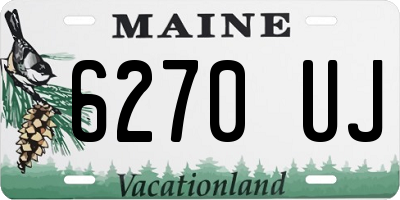 ME license plate 6270UJ