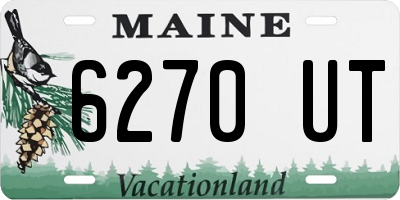 ME license plate 6270UT