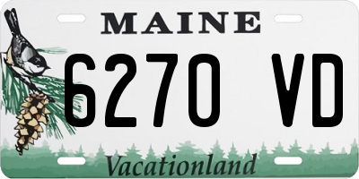 ME license plate 6270VD