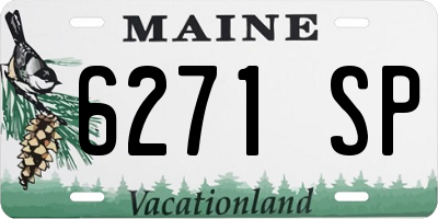 ME license plate 6271SP