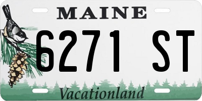 ME license plate 6271ST