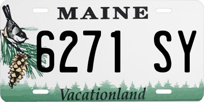 ME license plate 6271SY