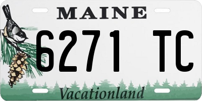 ME license plate 6271TC