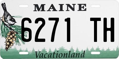 ME license plate 6271TH