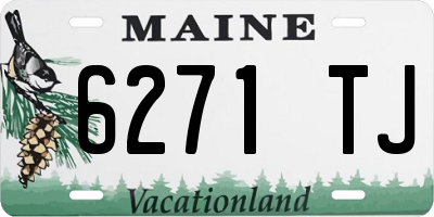 ME license plate 6271TJ