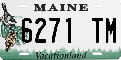 ME license plate 6271TM
