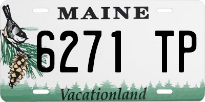 ME license plate 6271TP