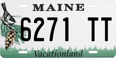 ME license plate 6271TT