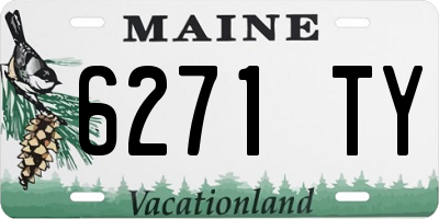 ME license plate 6271TY