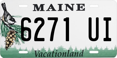ME license plate 6271UI