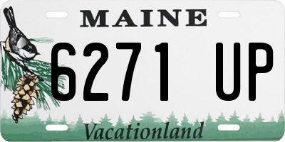 ME license plate 6271UP