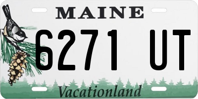 ME license plate 6271UT