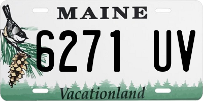 ME license plate 6271UV