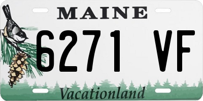 ME license plate 6271VF