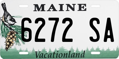 ME license plate 6272SA