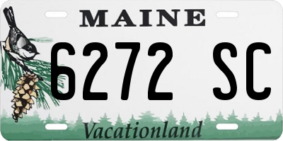ME license plate 6272SC