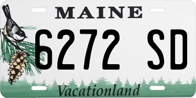 ME license plate 6272SD