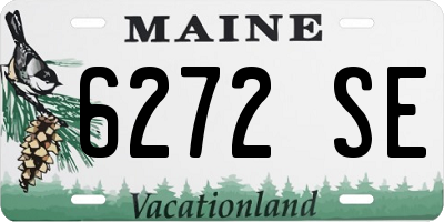 ME license plate 6272SE