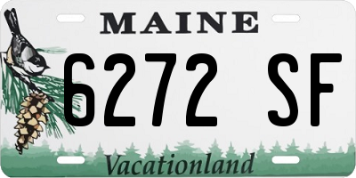 ME license plate 6272SF