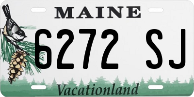 ME license plate 6272SJ