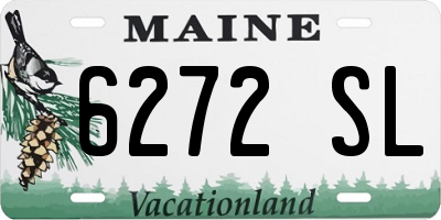 ME license plate 6272SL