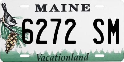ME license plate 6272SM
