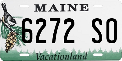 ME license plate 6272SO