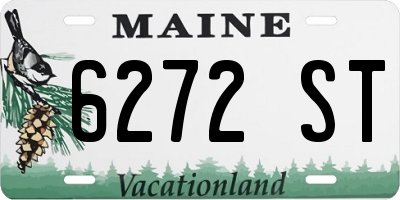 ME license plate 6272ST