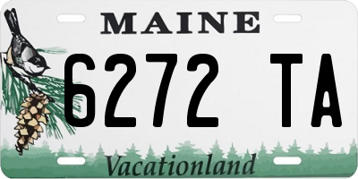 ME license plate 6272TA